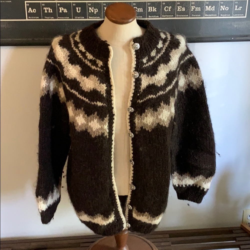 Samband of Iceland Wool Cardigan Sweater Vintage